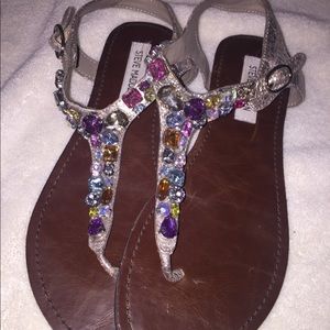 Steve Madden jeweled sandals “Groom”